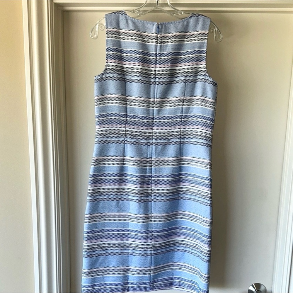 Talbots Blue and White Striped Mini Dress - Picture 5 of 6